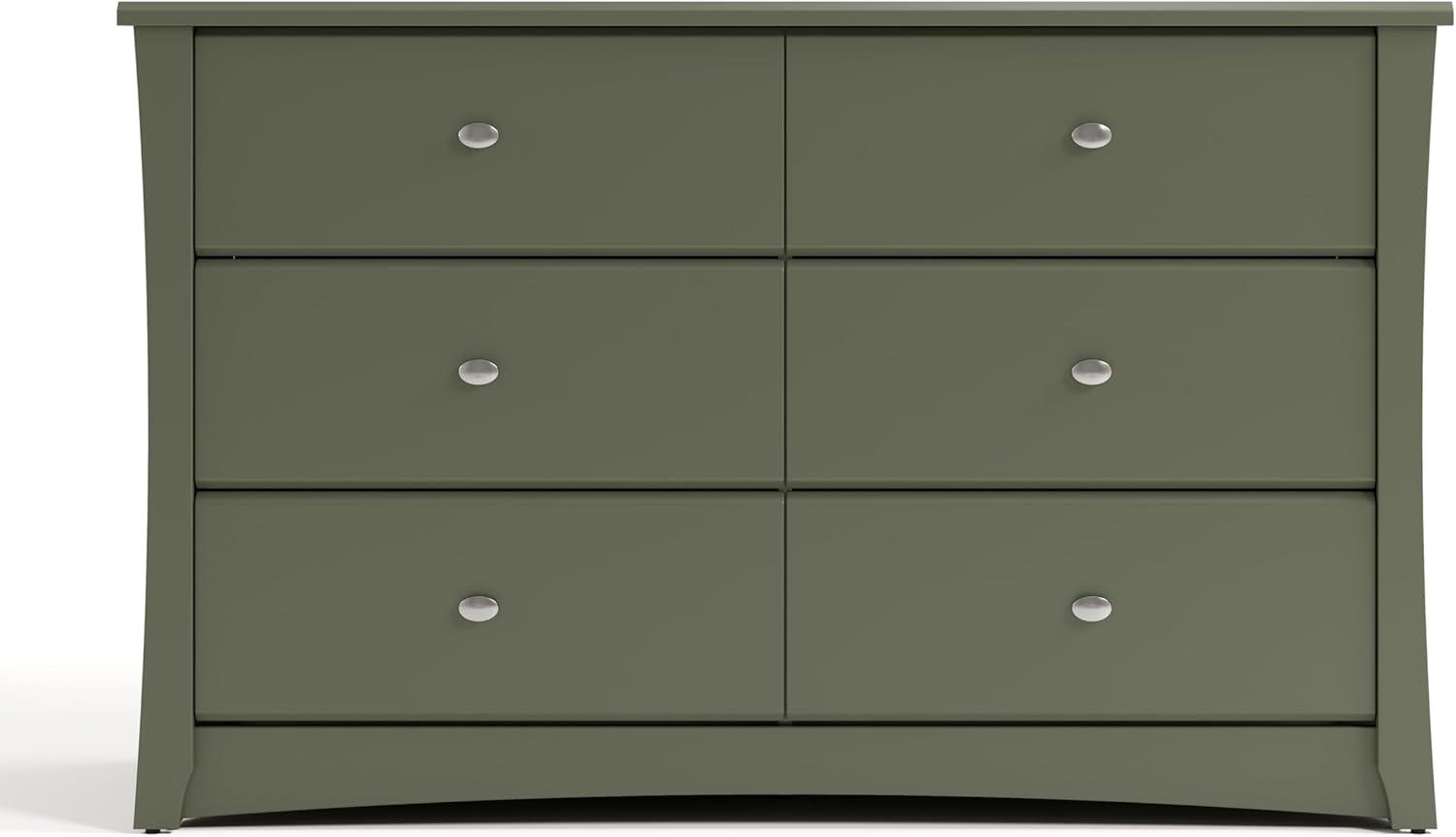 Crescent 6 Drawer Double Dresser