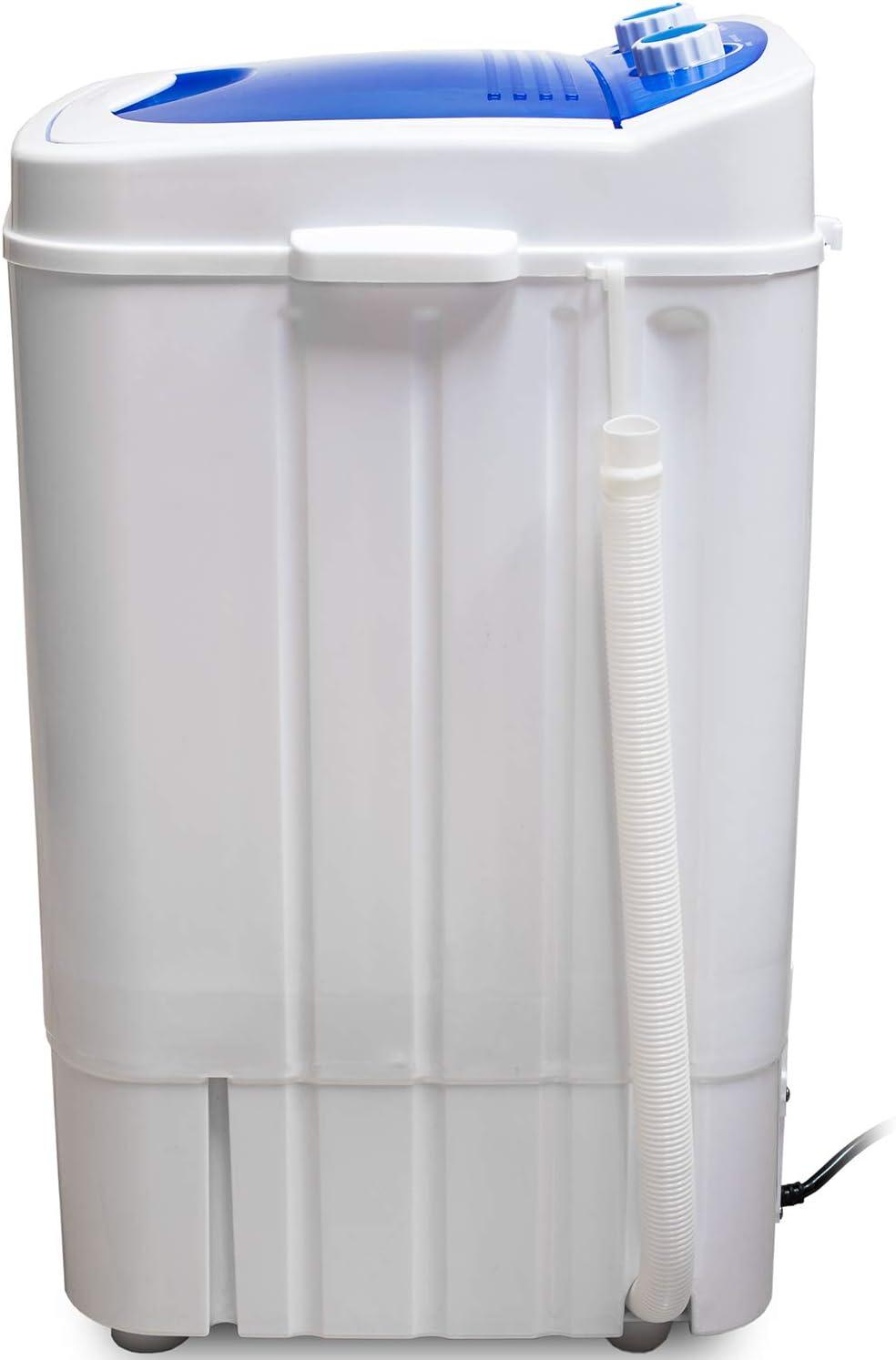 Deco Home Portable Washing Machine for Apartments, Dorms, and Tiny House with 8.8 lb Capacity, 250W Power, Wash and Spin Cycles, Includes Drainage Hose