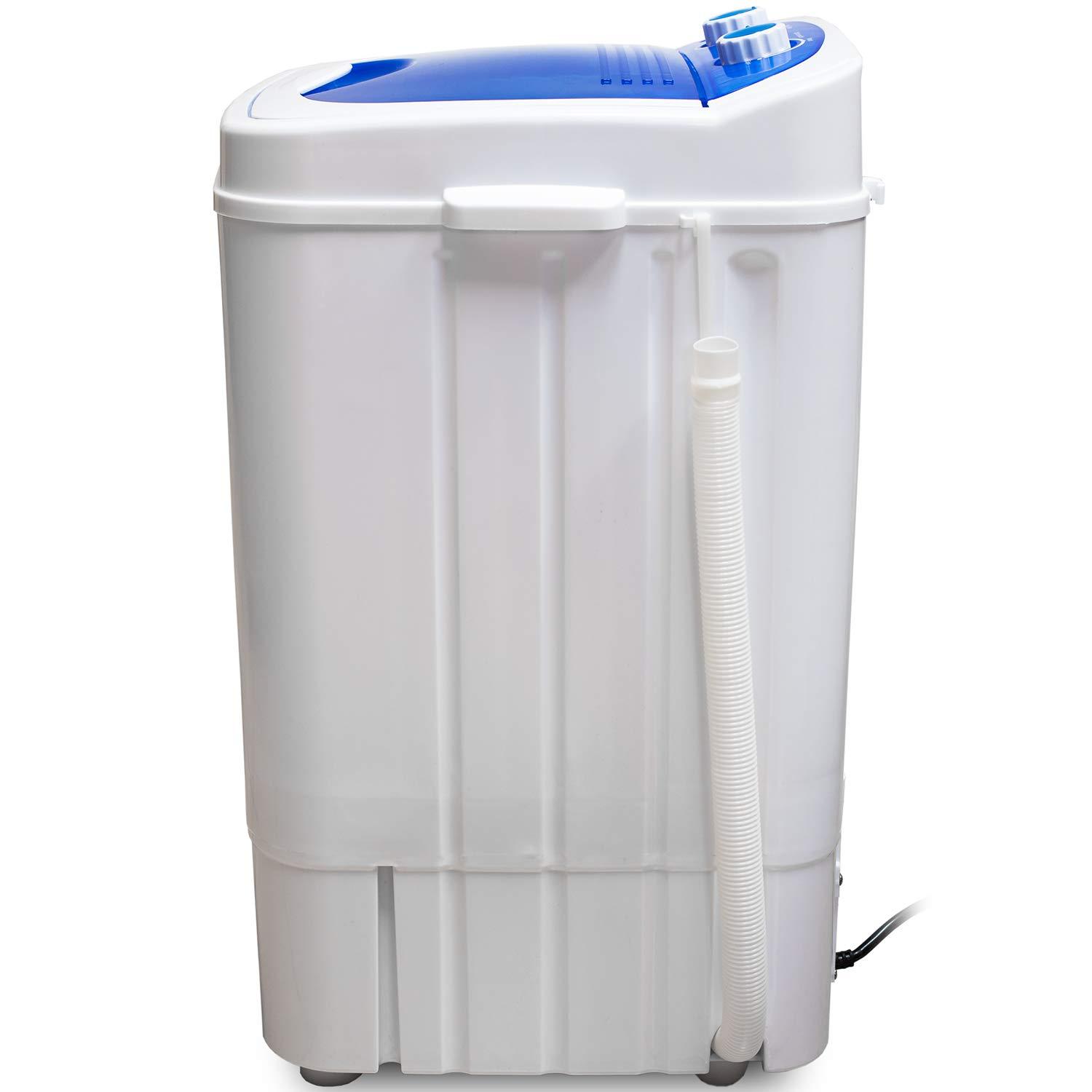 Deco Home Portable Washing Machine for Apartments, Dorms, and Tiny House with 8.8 lb Capacity, 250W Power, Wash and Spin Cycles, Includes Drainage Hose