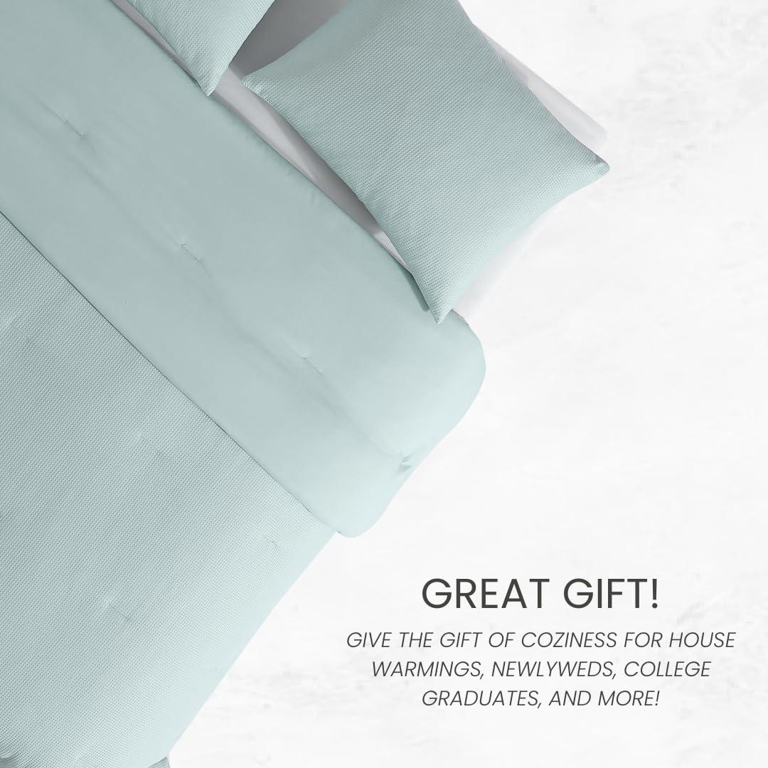 True Comfort True Comfort Cotton Blend Waffle Comforter Set