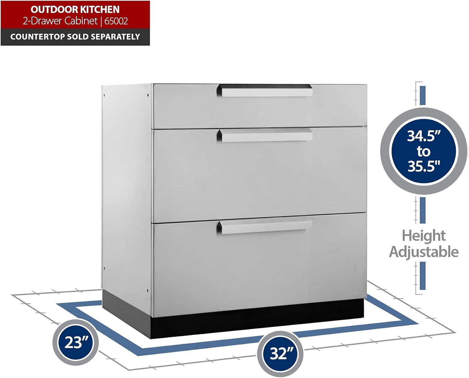 Outdoor Kitchen Classic 32In 3-Drawer Cabinet