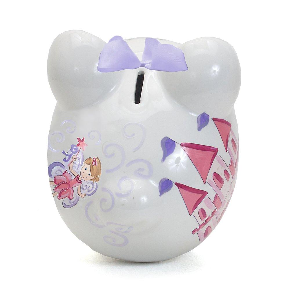 Bank Fancy Fairy Castle Piggy Bank Ceramic Crown Money Saver 36847