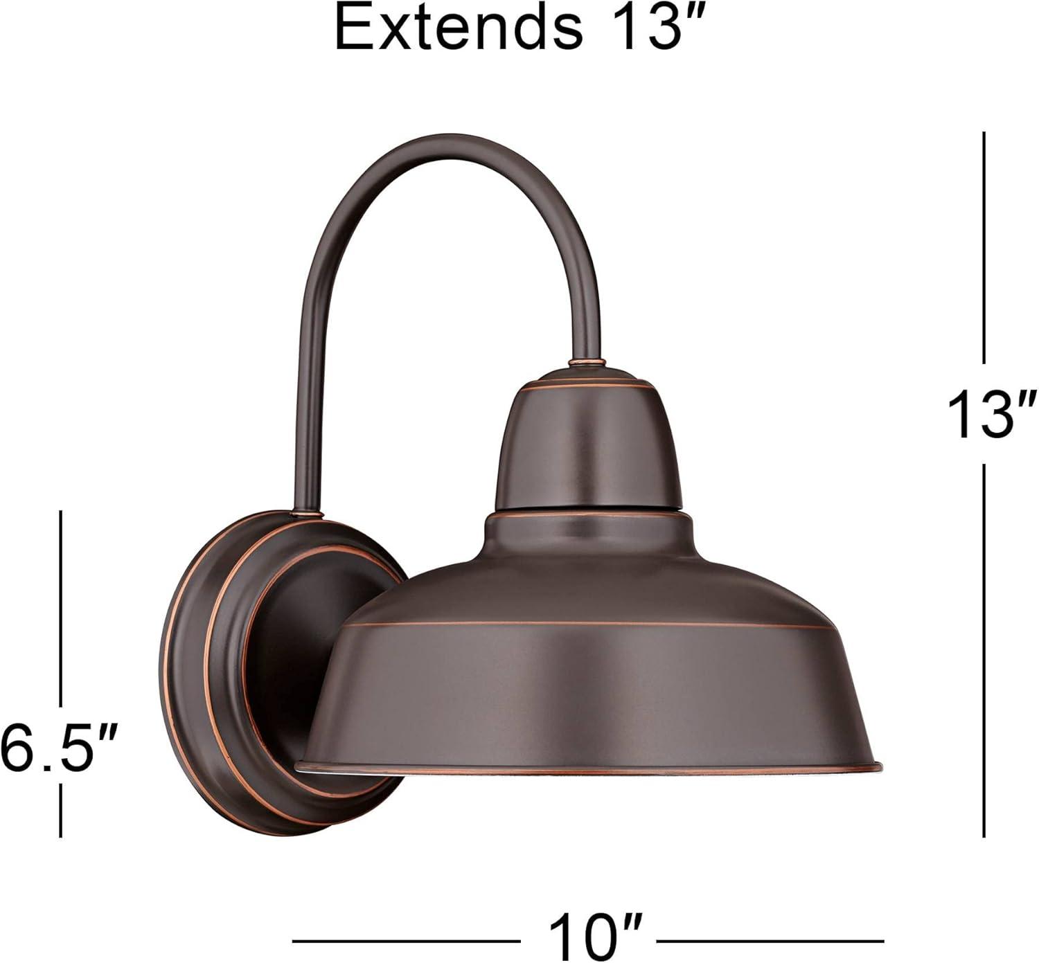 Oil Rubbed Bronze Industrial Gooseneck Outdoor Wall Light