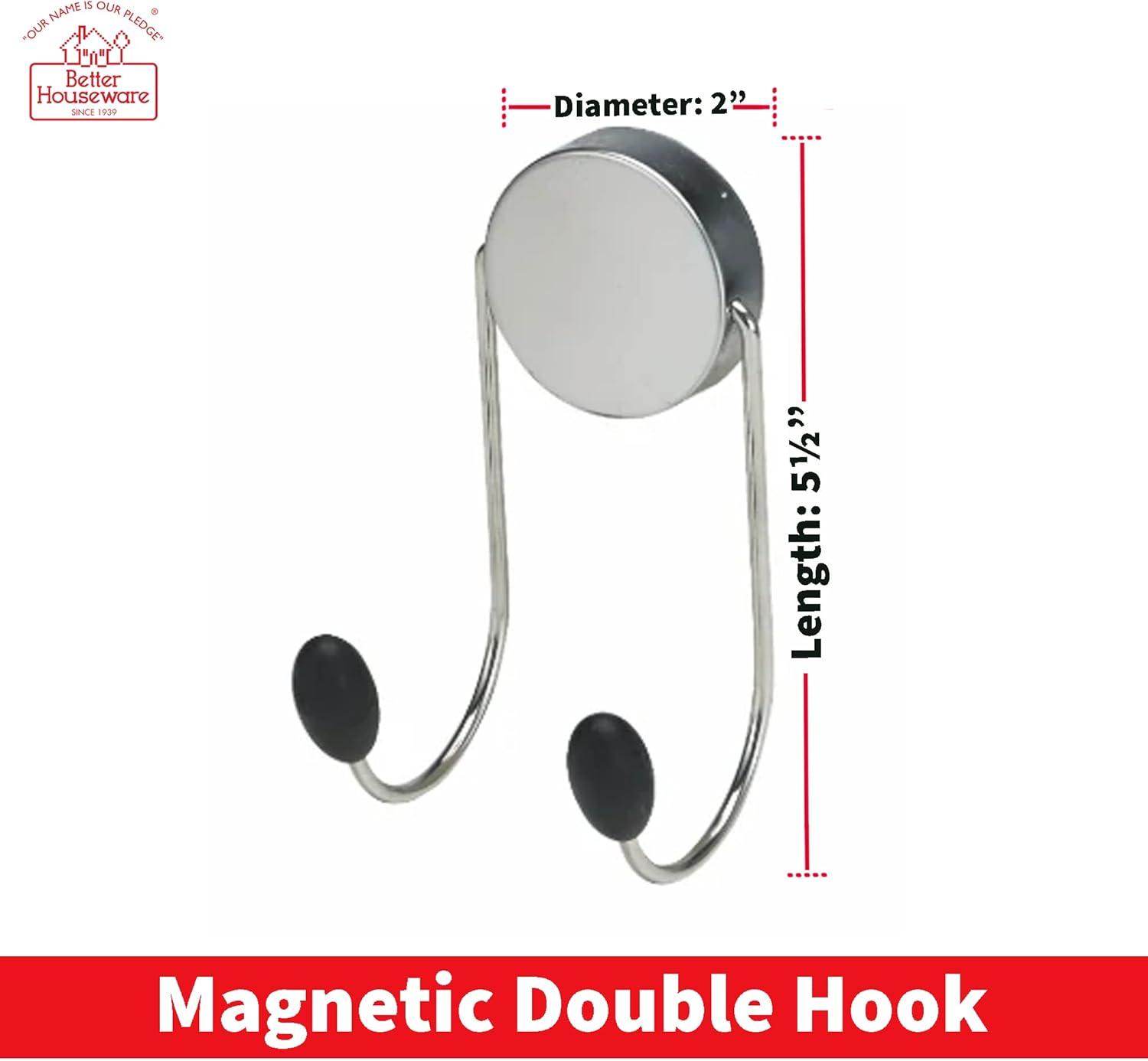 Stainless Steel Magnetic Wall Mounted Hook Rack