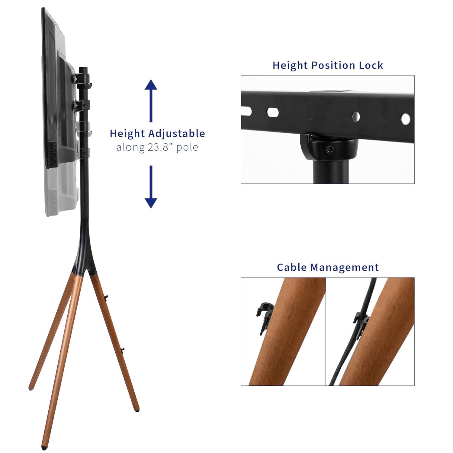 Vivo VIVO Easel Studio TV Floor Stand for 45" - 65" Screens (TV65A series)