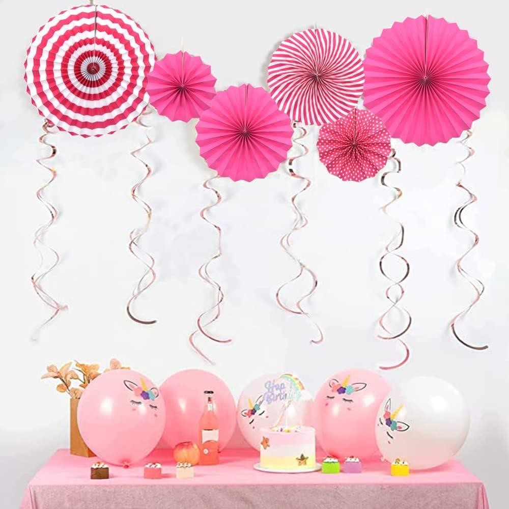 Wmenjiazihan 1 Clearance Hanging Paper Fans Party Set Silver Round Pattern Paper Garlands Decoration For Birthday Shower Graduation Retirement Set Of 6 Inverted Wobbler