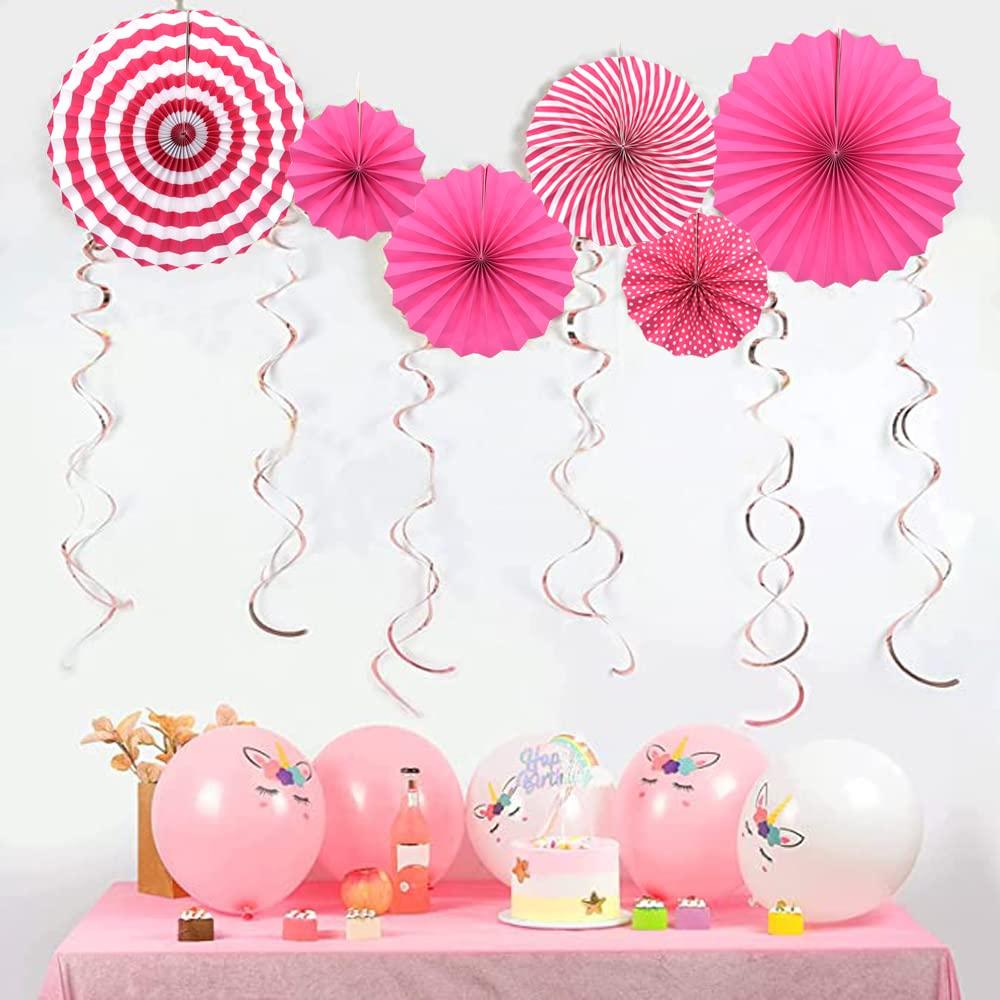 Wmenjiazihan 1 Clearance Hanging Paper Fans Party Set Silver Round Pattern Paper Garlands Decoration For Birthday Shower Graduation Retirement Set Of 6 Inverted Wobbler