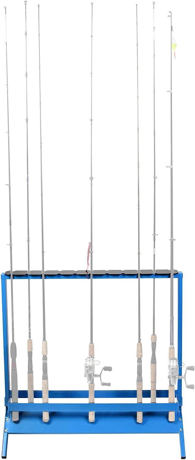 Viking Solutions VFR001 22 Rod Floor or Deck Powder Coat Steel Fishing Rod Rack