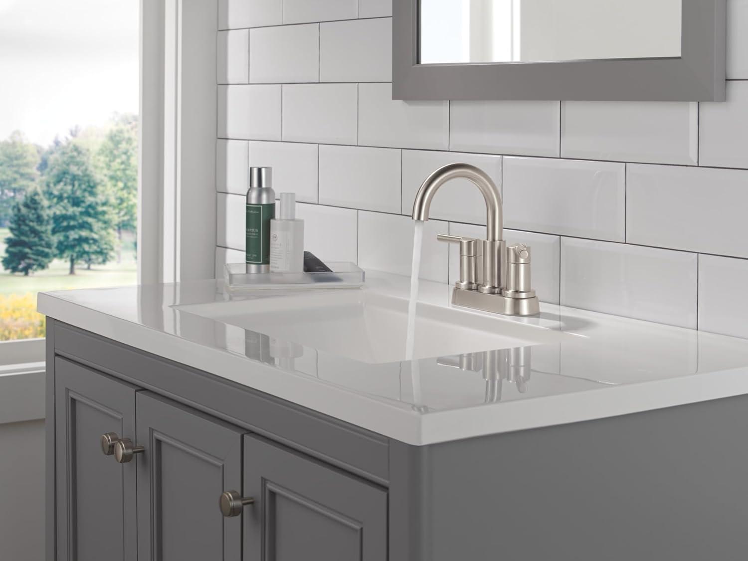 Nicoli Centerset Bathroom Faucet, 2-Handle Bathroom Sink Faucet