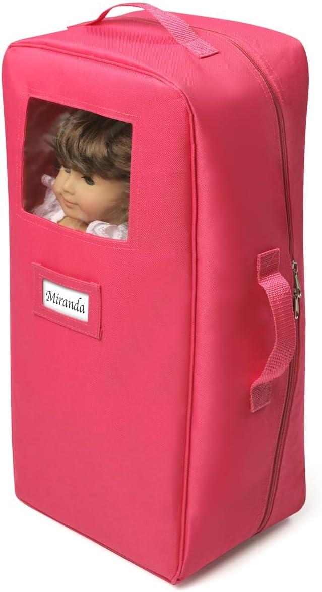 Badger Basket Doll Travel Case with Bed & Bedding