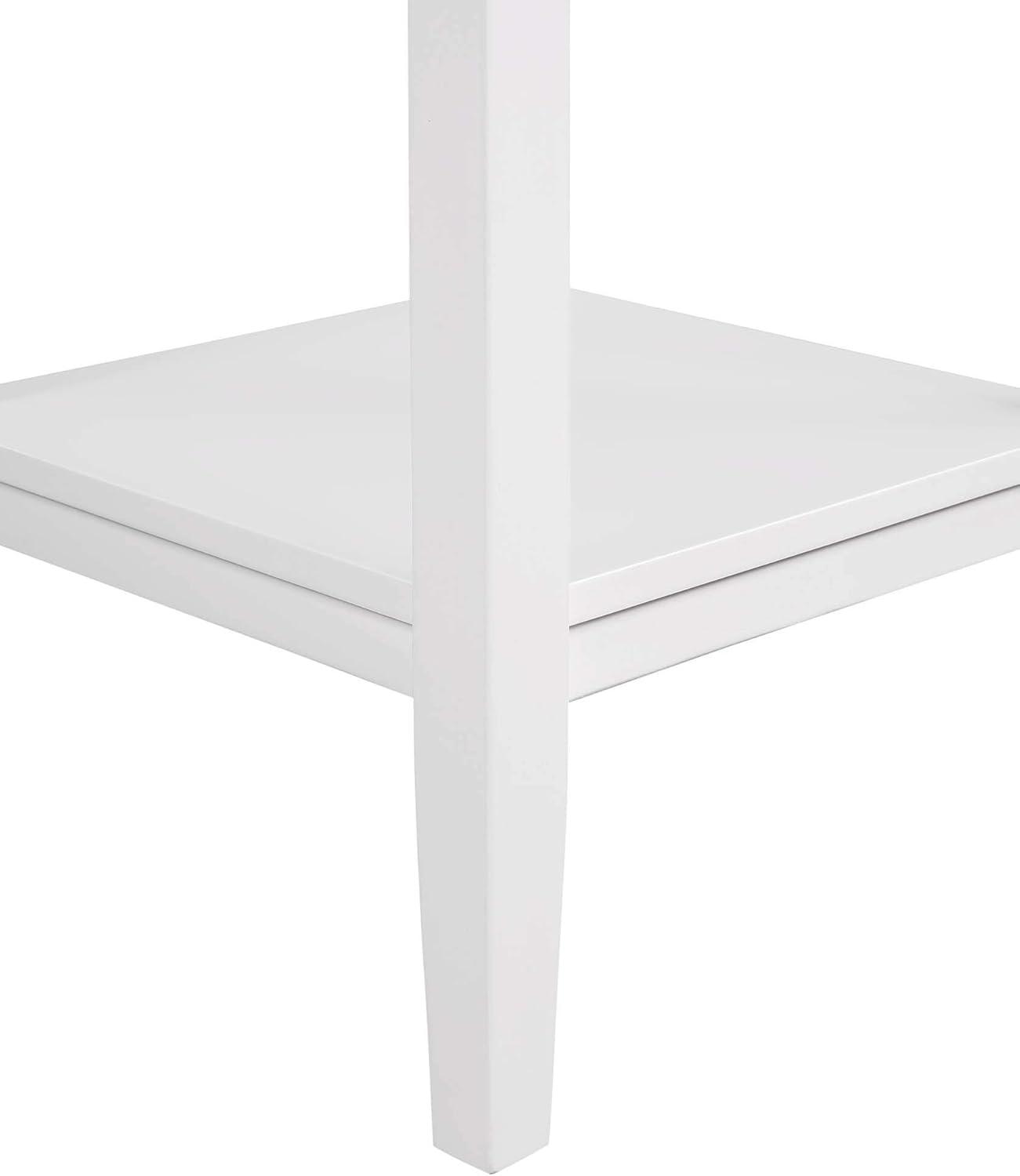 Convenience Concepts Ledgewood End Table, Driftwood / White, 18 in x 18 in x 26 in