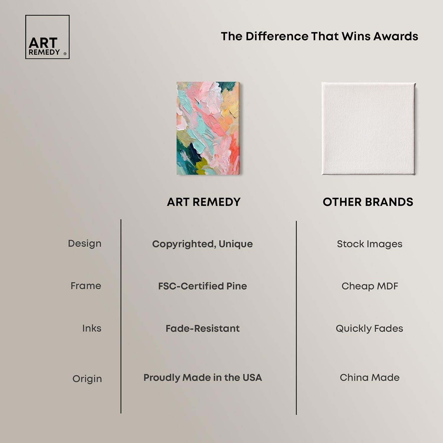 Art Remedy Pastel Layers Canvas Pastel Wall Art by Art Remedy