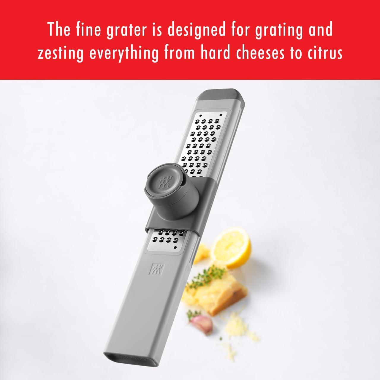 Zwilling Z-Cut Fine Grater with Storage Tray and Finger Guard