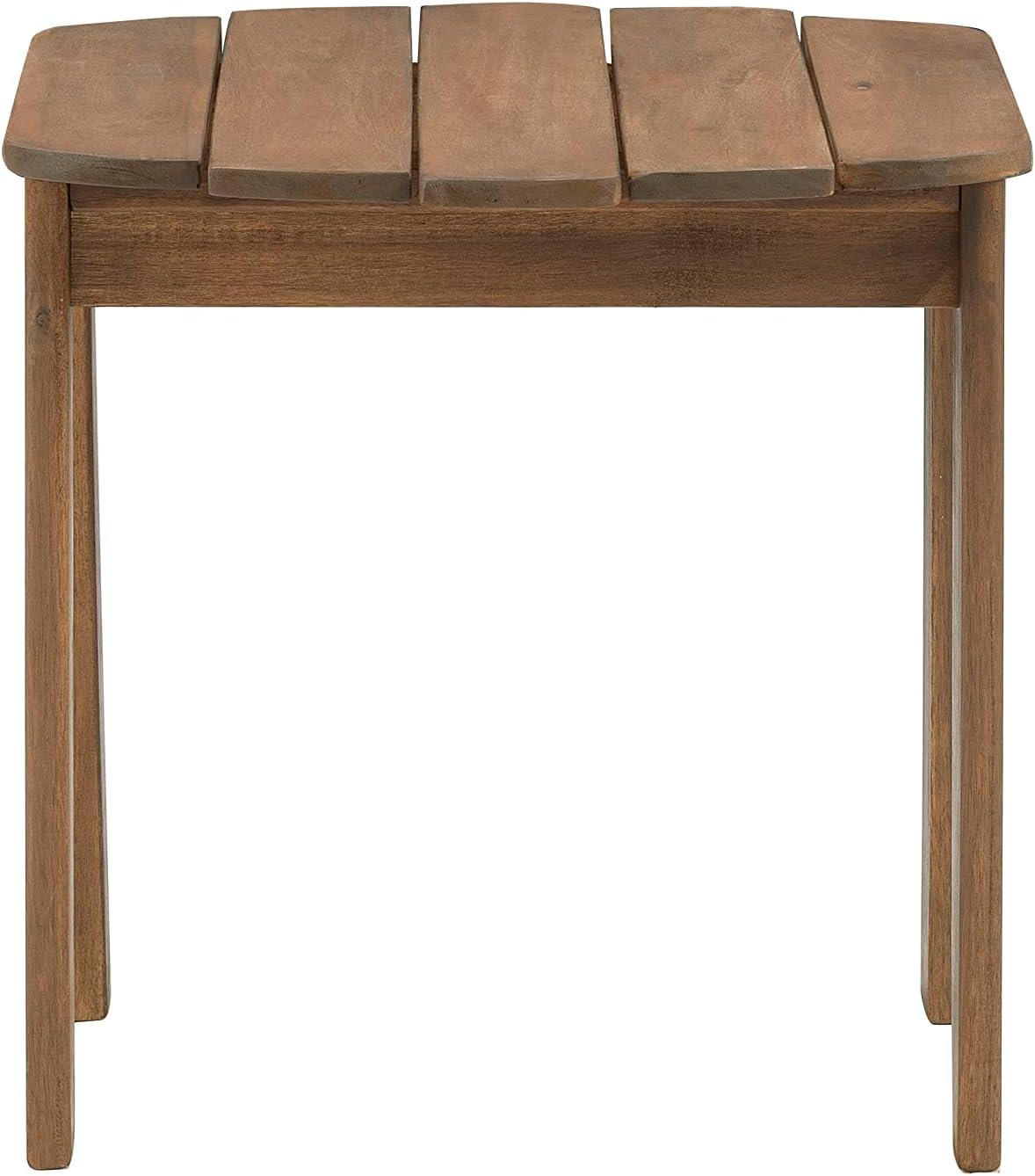 Acorn Finish Acacia Wood Adirondack Outdoor End Table