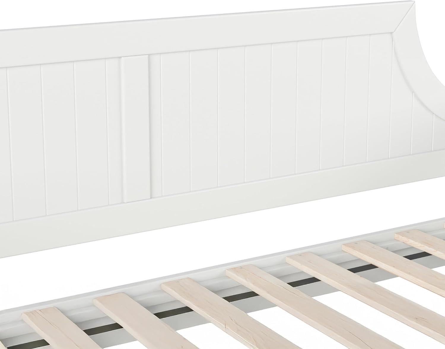 AFI Cambridge Twin Wood Daybed with Twin Size Trundle in White