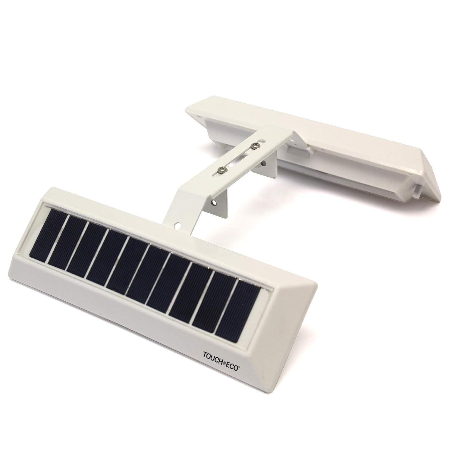 Touch of ECO LITEAGENT - Solar LED for Post & Sign Lighting - Includes Adjustable Mounting Bracket (Set of 2)