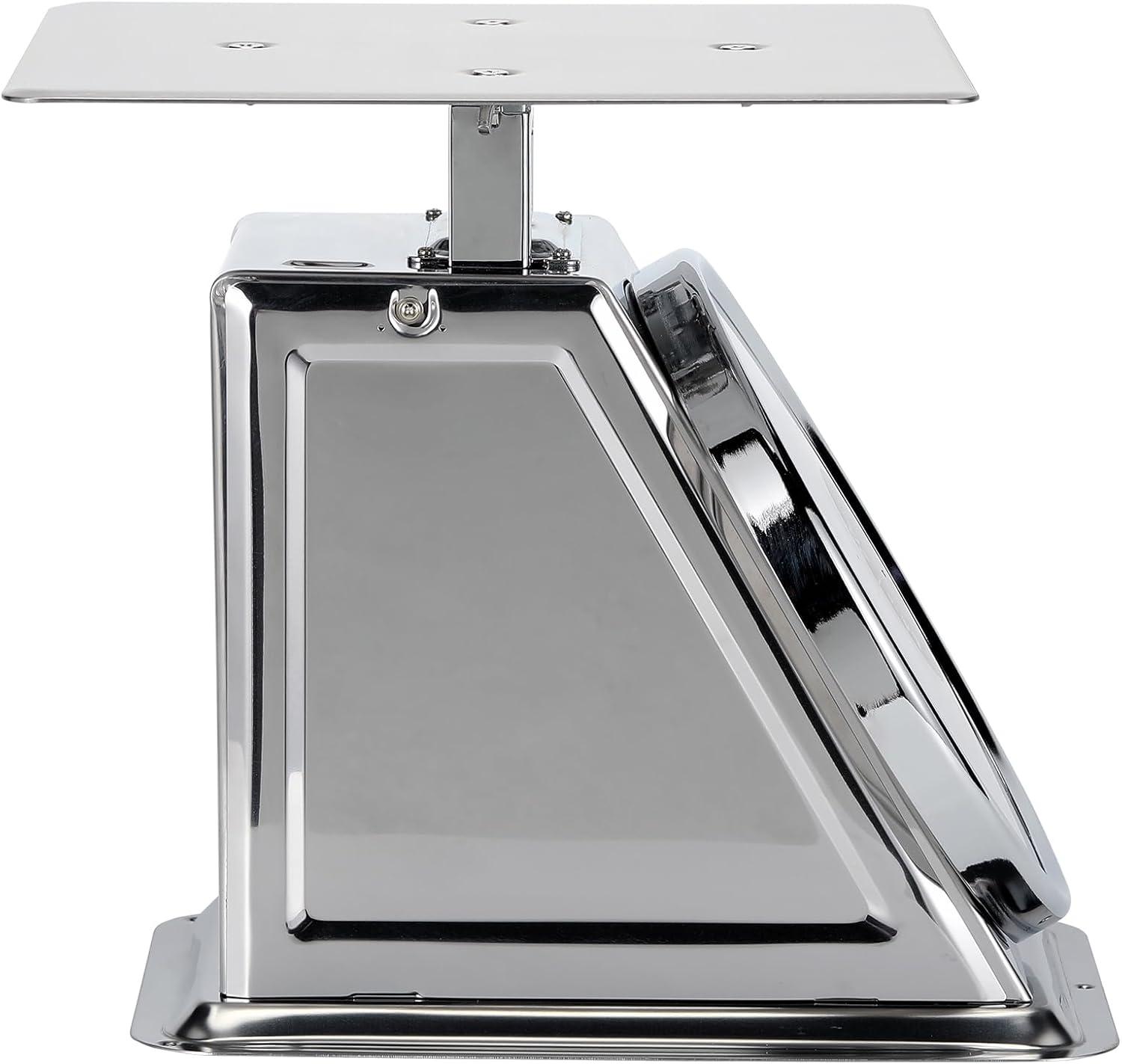 Tada 44lb Stainless Steel Mechanical Kitchen and Food Scale Produce Meat Scale with Stainless Steel Platform Silver