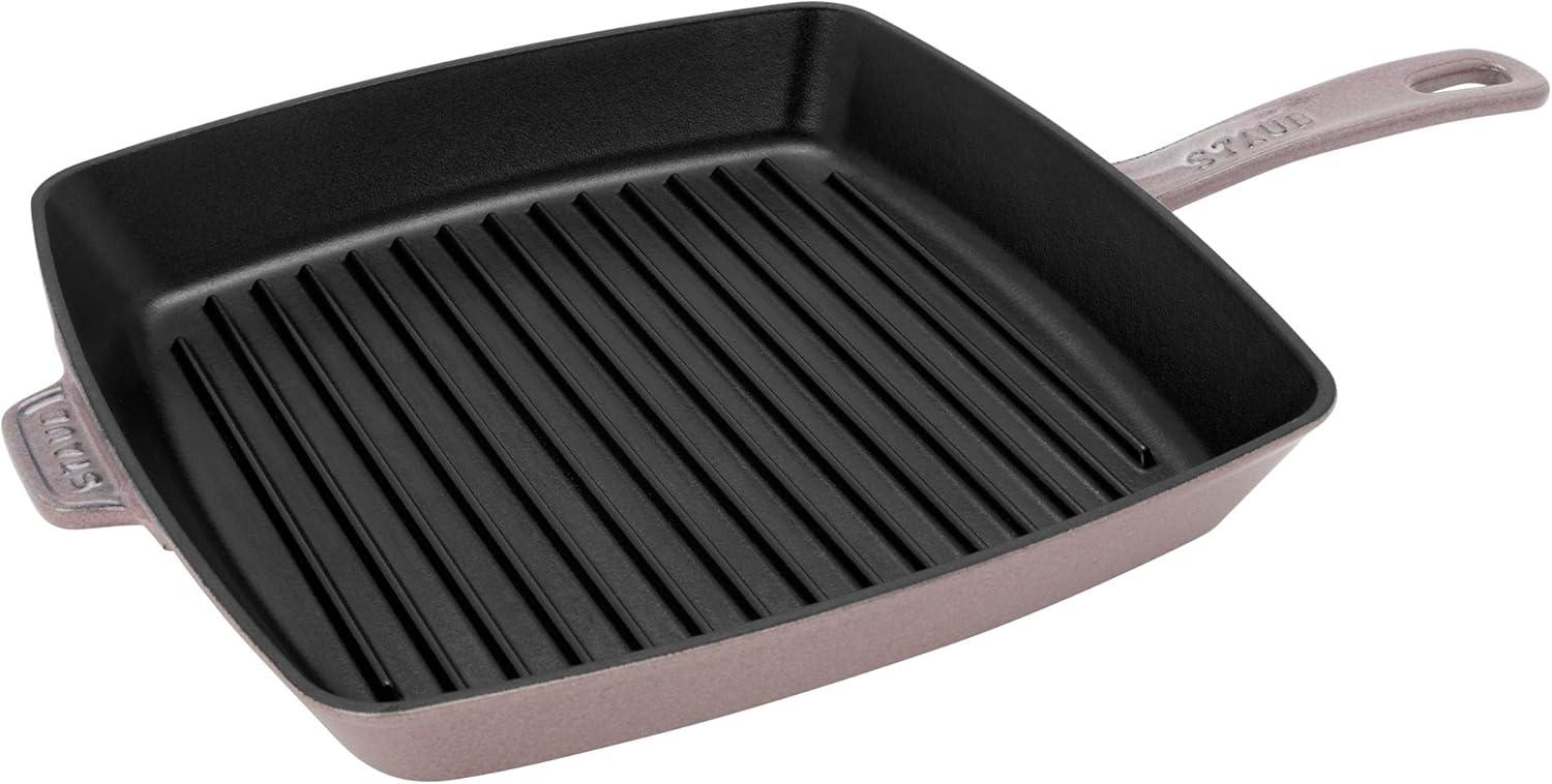 Staub 12" Lilac Enameled Cast Iron Square Grill Pan