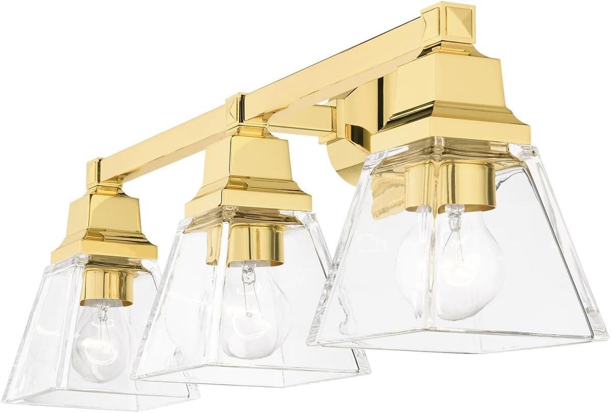 Livex Lighting Mission 3 - Light Vanity in  Polished Brass