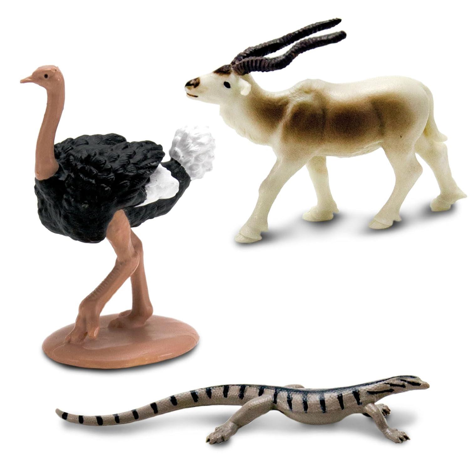 Sahara Desert Animal Figurines Set with Hand-Painted Details