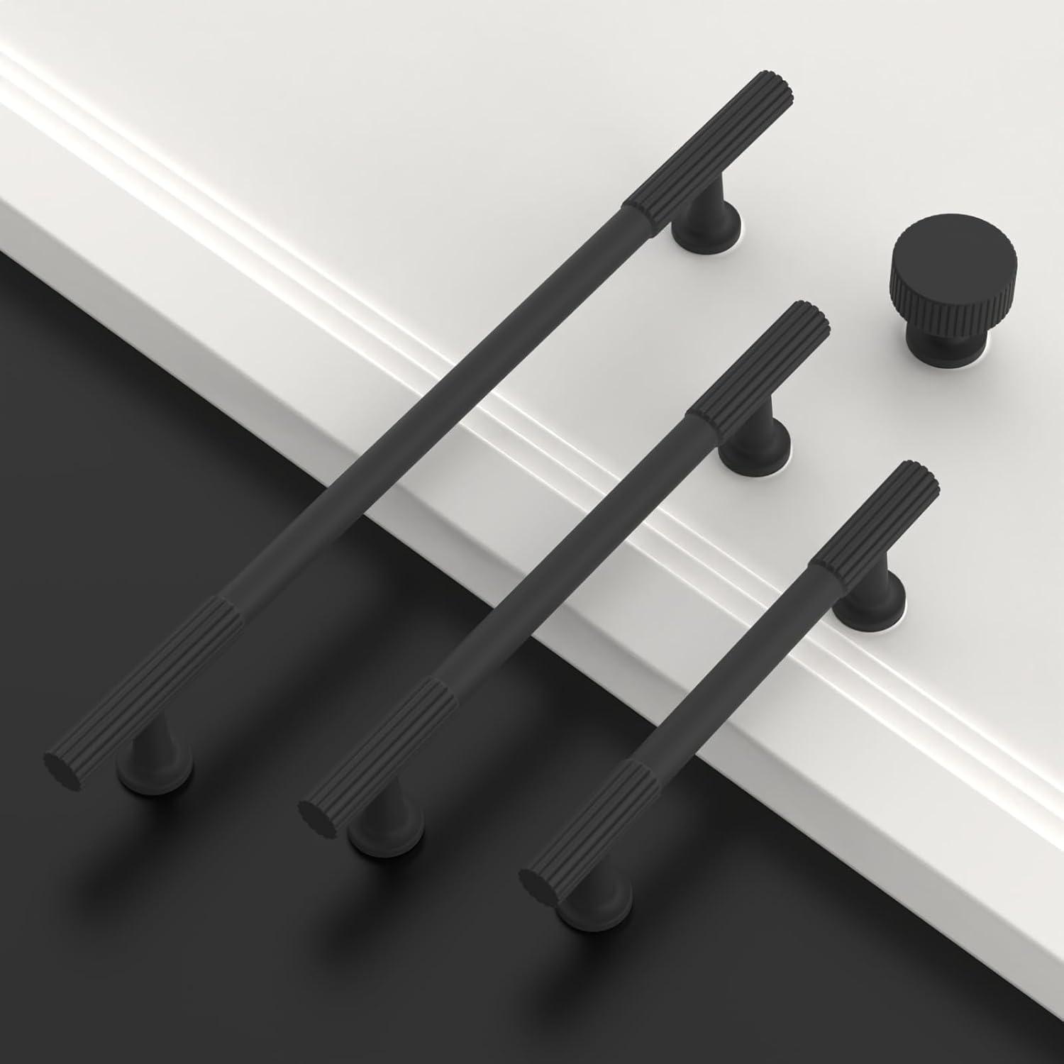 Piper Kitchen Handles, Solid Core Drawer Pulls for Cabinet Doors, 3-3/4" (96mm)