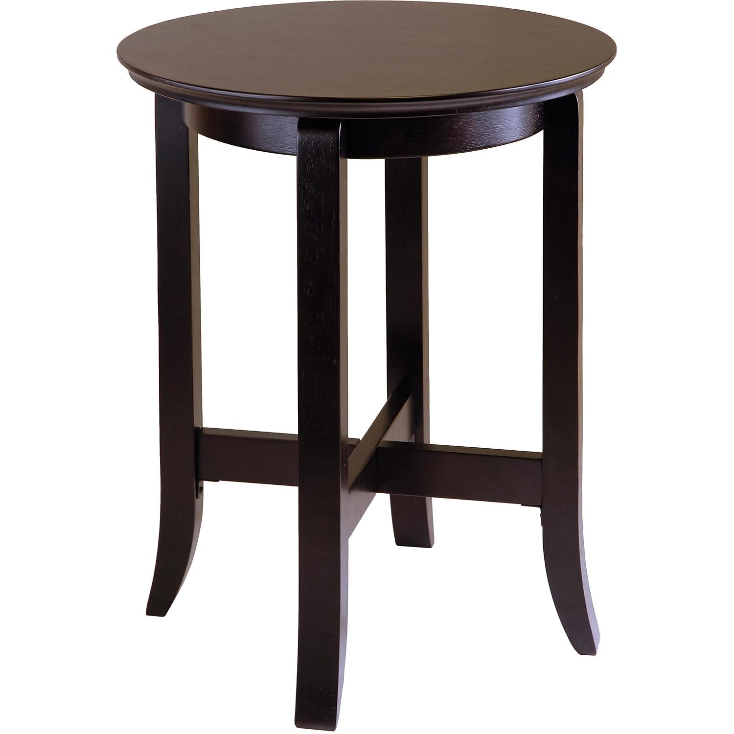Winsome Toby Round Accent End Table Espresso