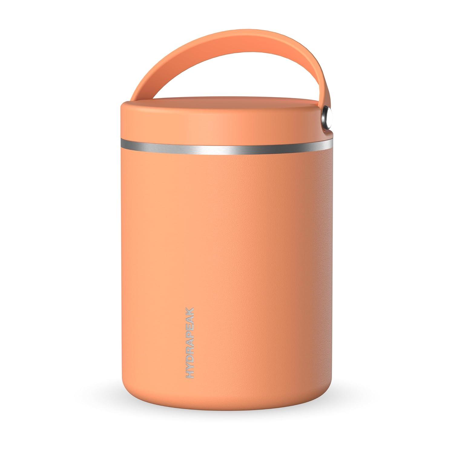 Hydrapeak 32 Oz Stainless Steel Vacuum Insulated Wide Mouth Leak-proof Thermos Food Jar For Hot And Cold, 10 Hours Hot 16 Hours Cold (Gray)