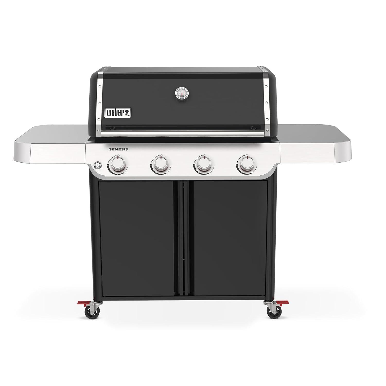 Weber Genesis E-415 Liquid Propane Gas Grill, Black
