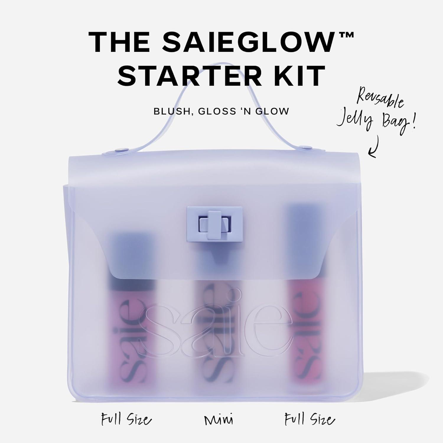 SaieGlow Essentials Starter Kit with Lilac Jelly Bag