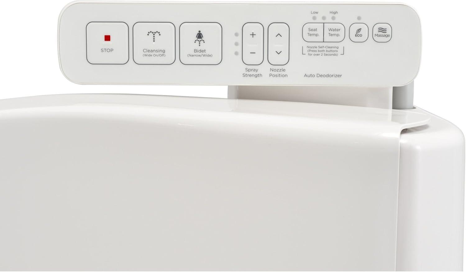 Inax Elongated Toilet Seat Bidet with Faucet