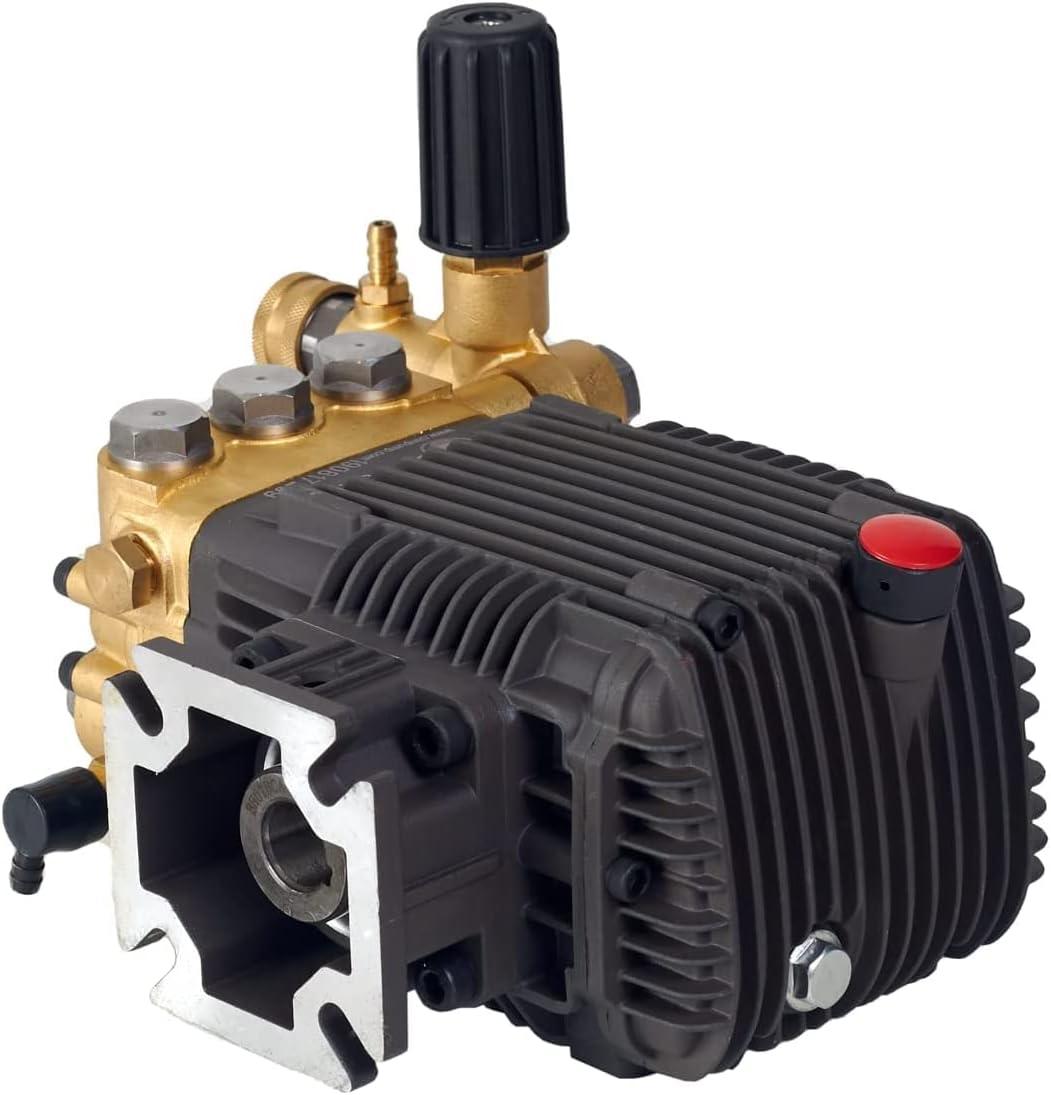Canpump CF 3030 G Pressure Washer Pump | 3000 PSI, 3.1 GPM, 3/4 Inch Shaft, Horizontal, Triplex | Fully Serviceable with External Unloader Valve | Commercial Grade Replacement Power Washer Pump