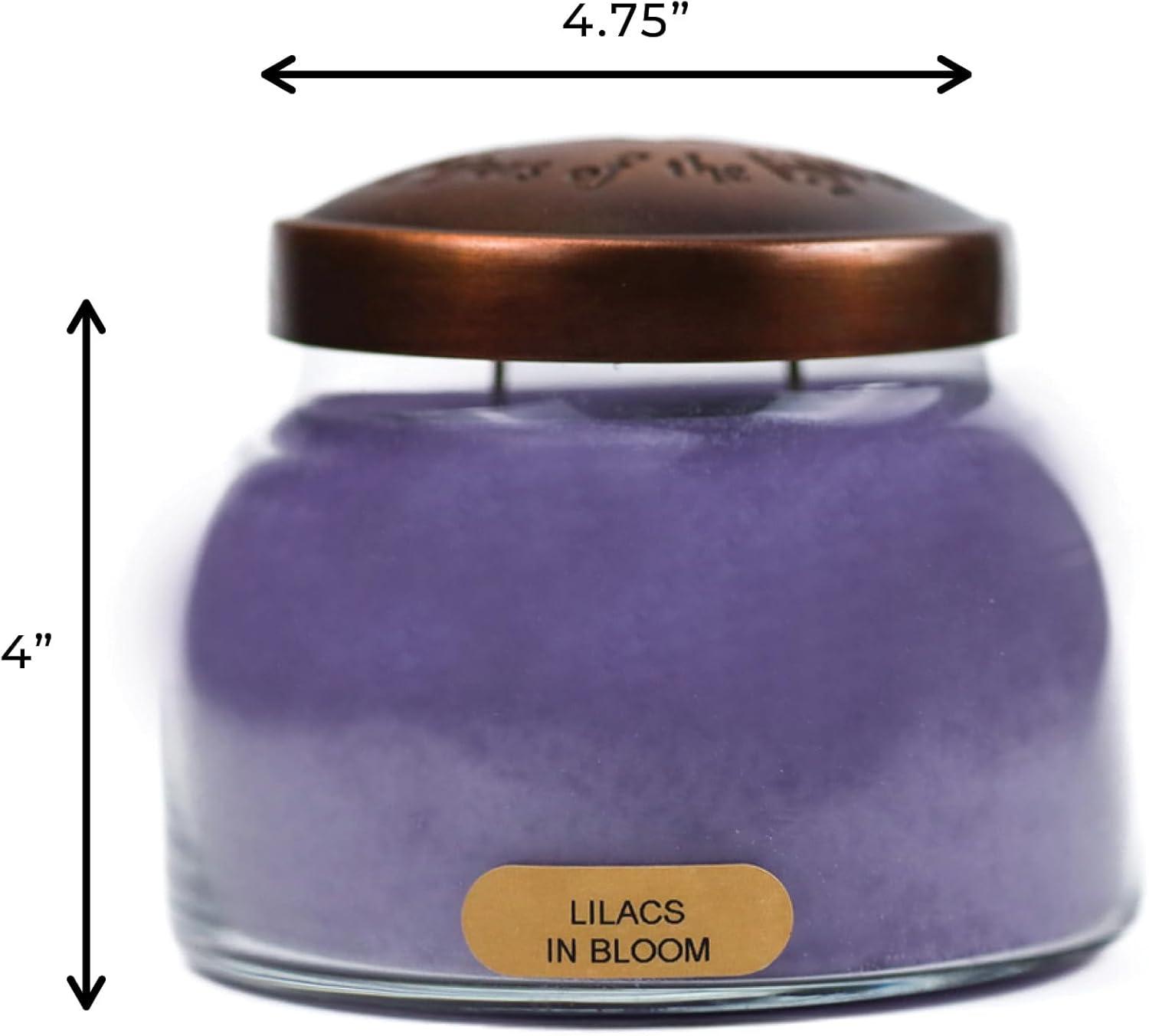 A Cheerful Giver - Lilacs In Bloom Mama Scented Glass Jar Candle (22oz) with Lid & True to Life Fragrance Made in USA
