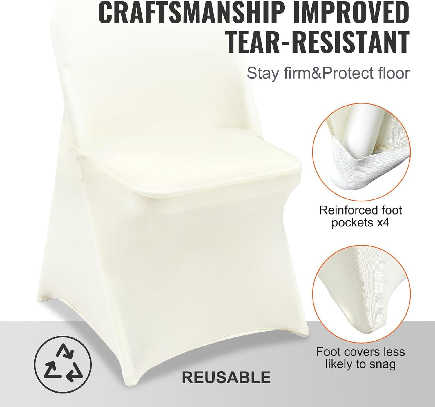 Ivory Chair Covers (Set of 30) (Set of 30)