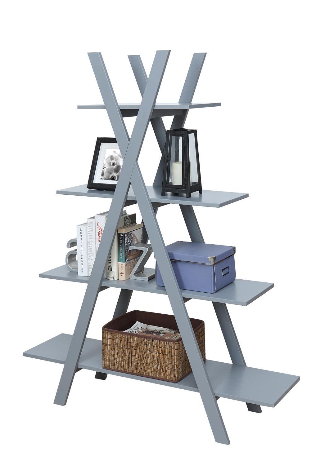 Oxford A Frame Bookshelf, Gray