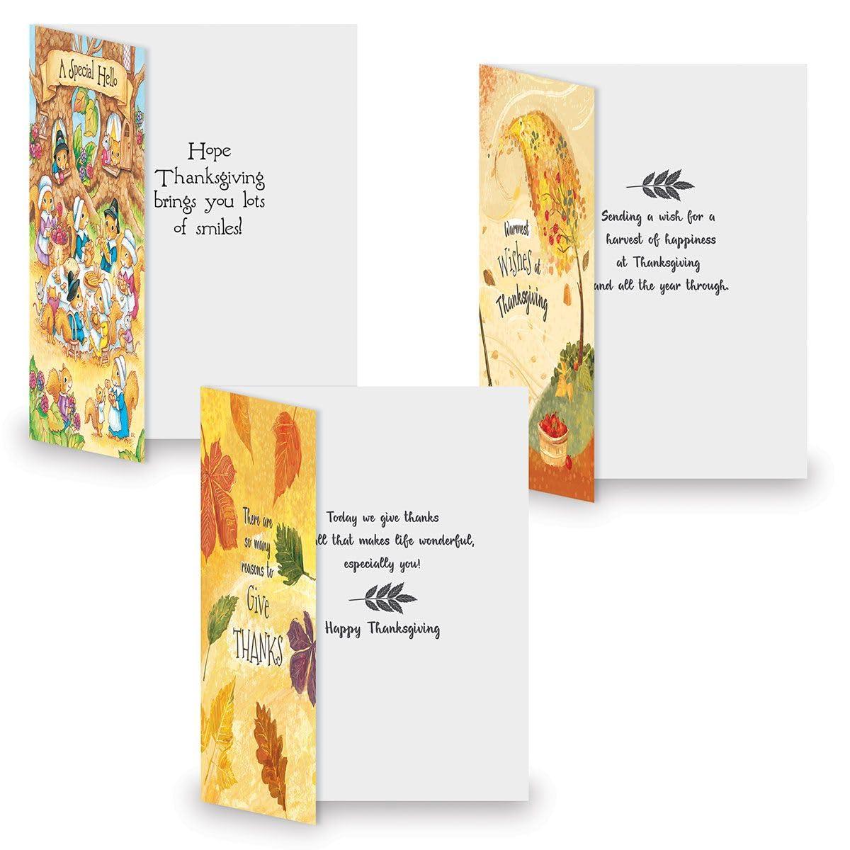 Current Family & Friends Thanksgiving Cards Value Pack - 12 Large 5 x 7-Inch