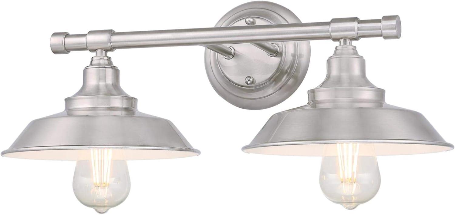 Westinghouse Lighting  Iron Hill Two-Light Indoor Wall Fixture 2-Light - Brushed Nickel