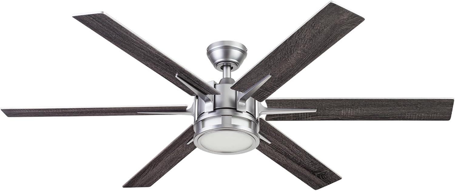 Kaliza 56'' Matte Pewter Ceiling Fan with LED Light