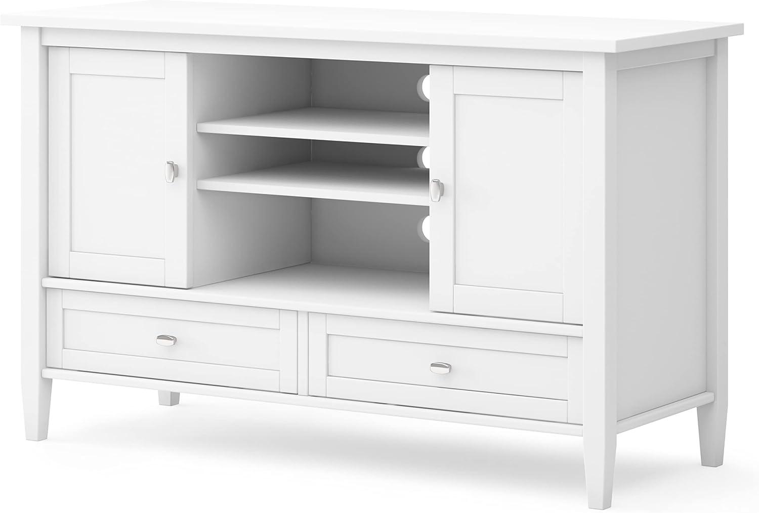 Simpli Home Warm Shaker SOLID WOOD TV Media Stand iFor TVs up to 50 inches