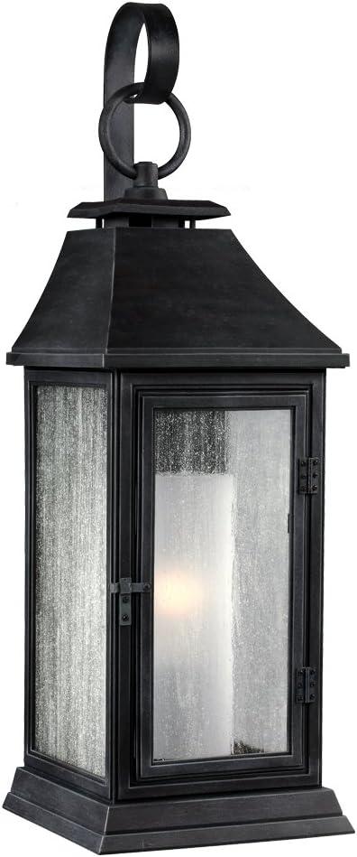 Generation Lighting Shepherd 16 1/2" High Weathered Zinc Outdoor Wall Light