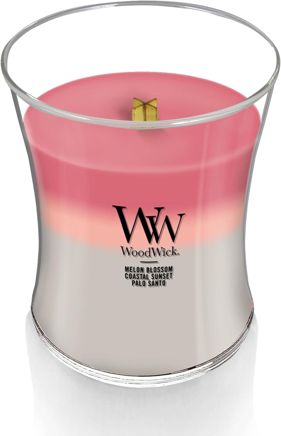 WoodWick Medium Hourglass Trilogy Scented Candle, Shorleine, 9.7 oz