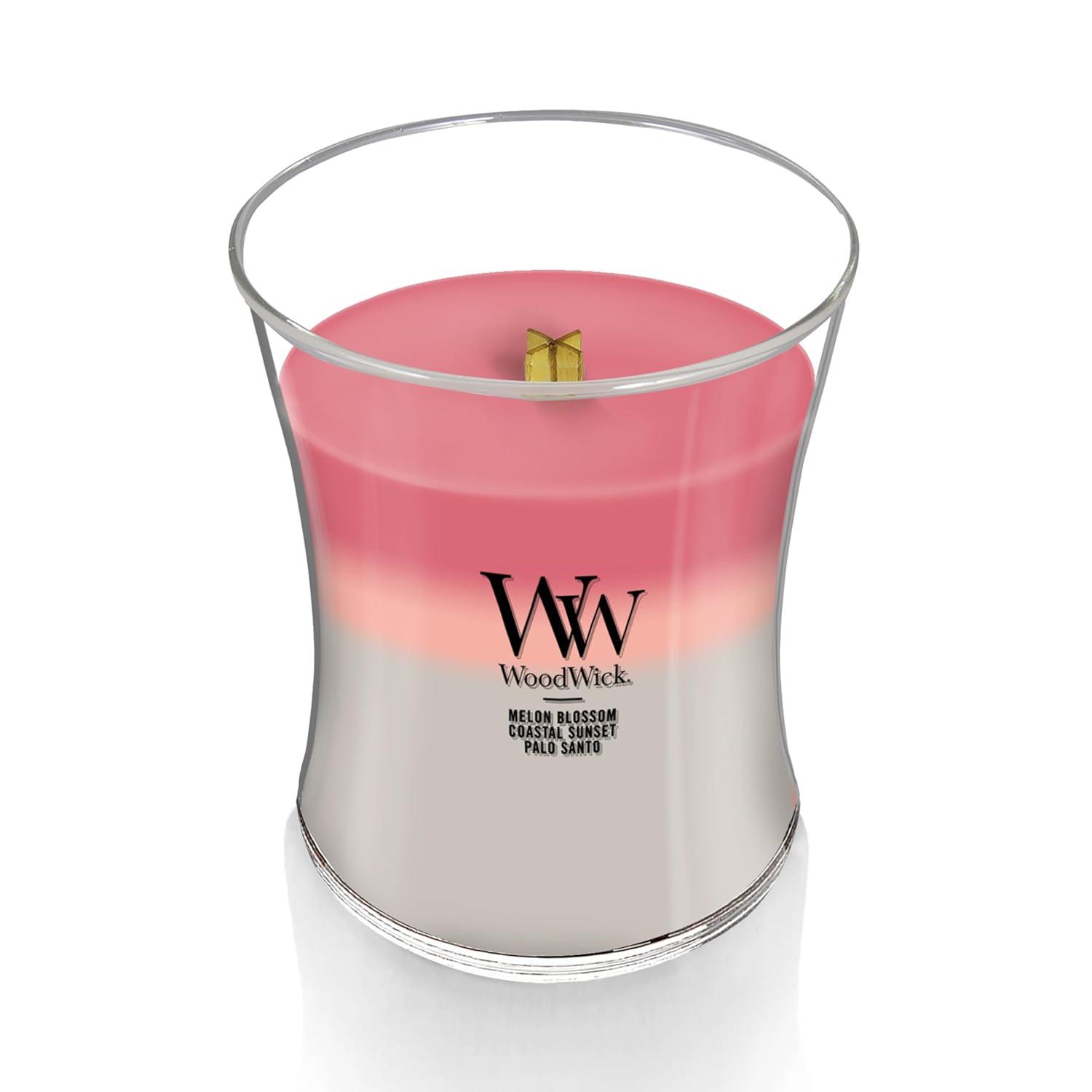 WoodWick Medium Hourglass Trilogy Scented Candle, Shorleine, 9.7 oz