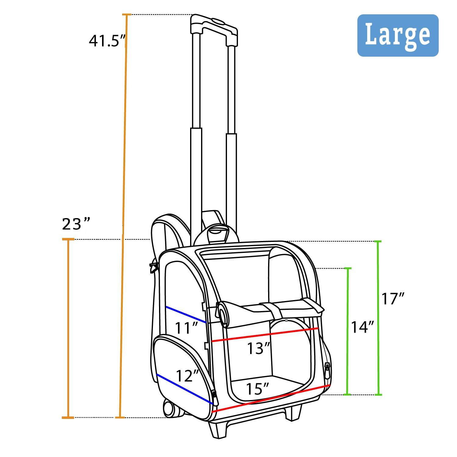 Snoozer Roll Around Travel Dog Carrier Backpack 4-in-1
