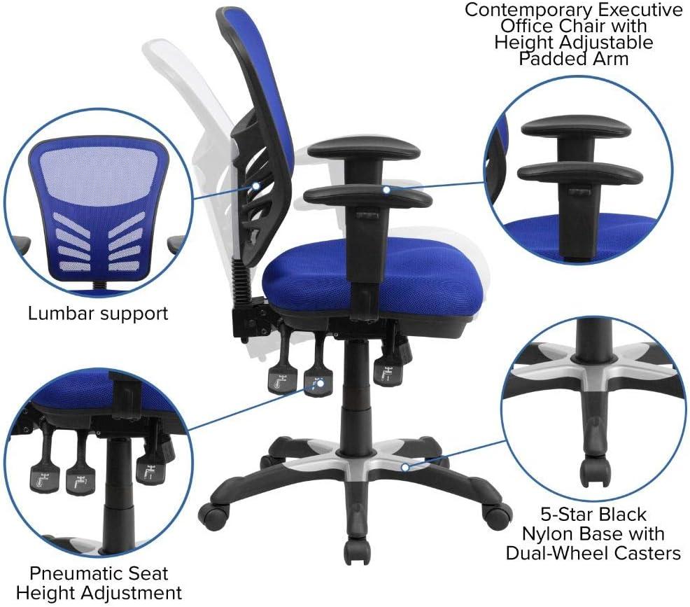 Flash Furniture Siyer Mid-Back Mesh Ergonomic Office Chair with Adjustable Arms by Flash Furniture