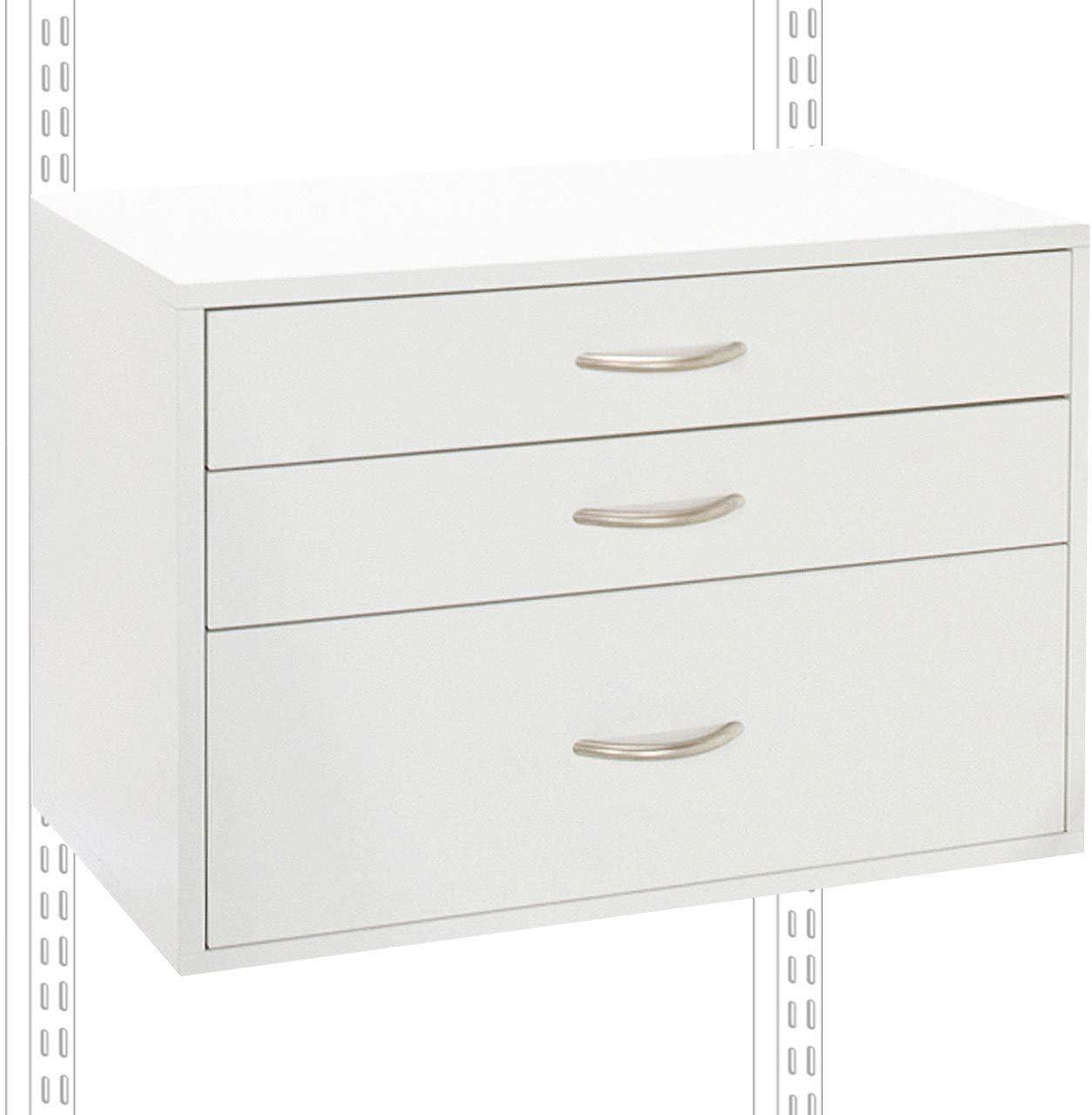 Organized Living White Drawer 16 in. H X 24 in. W Stackable