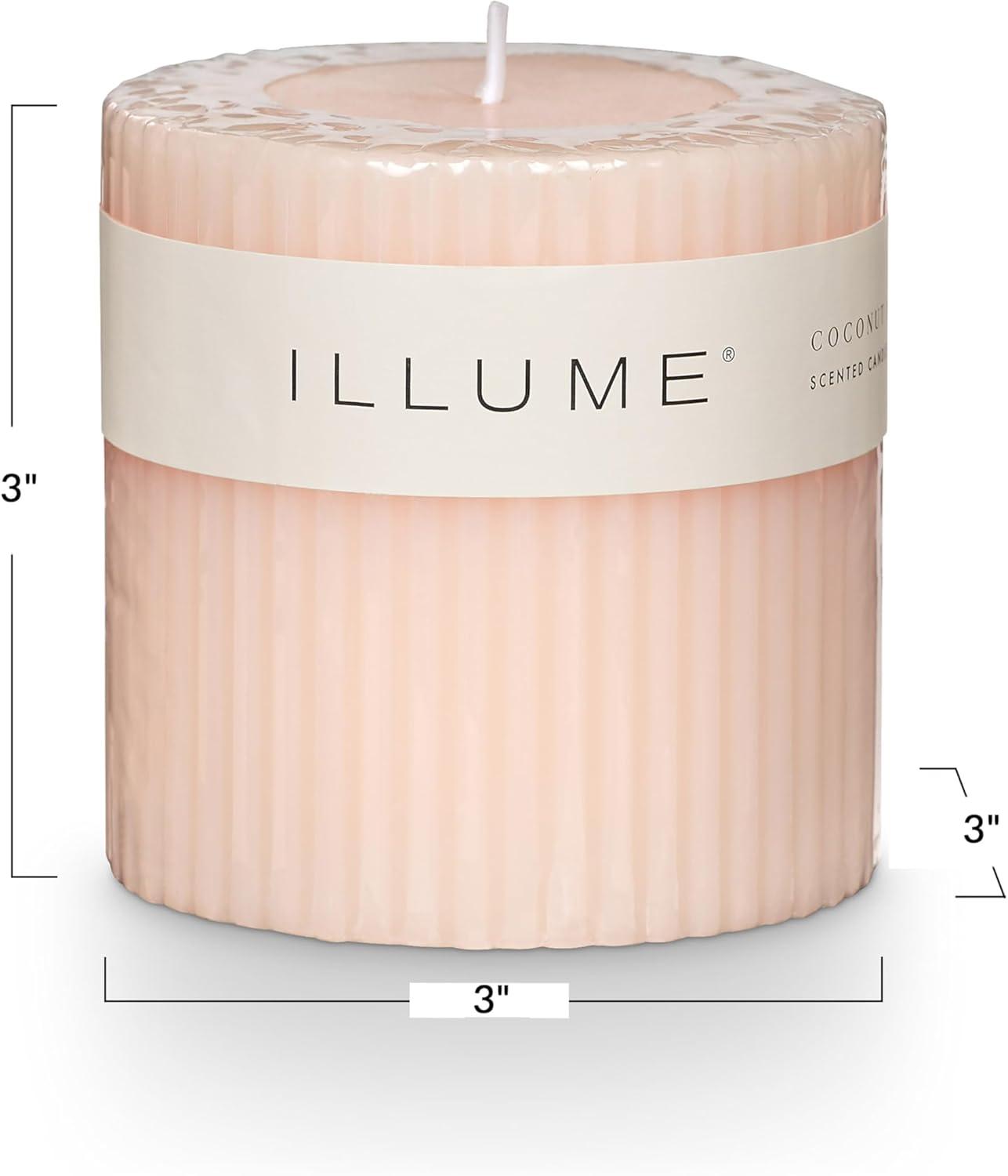 Selin Coconut Milk Mango Pillar Candle