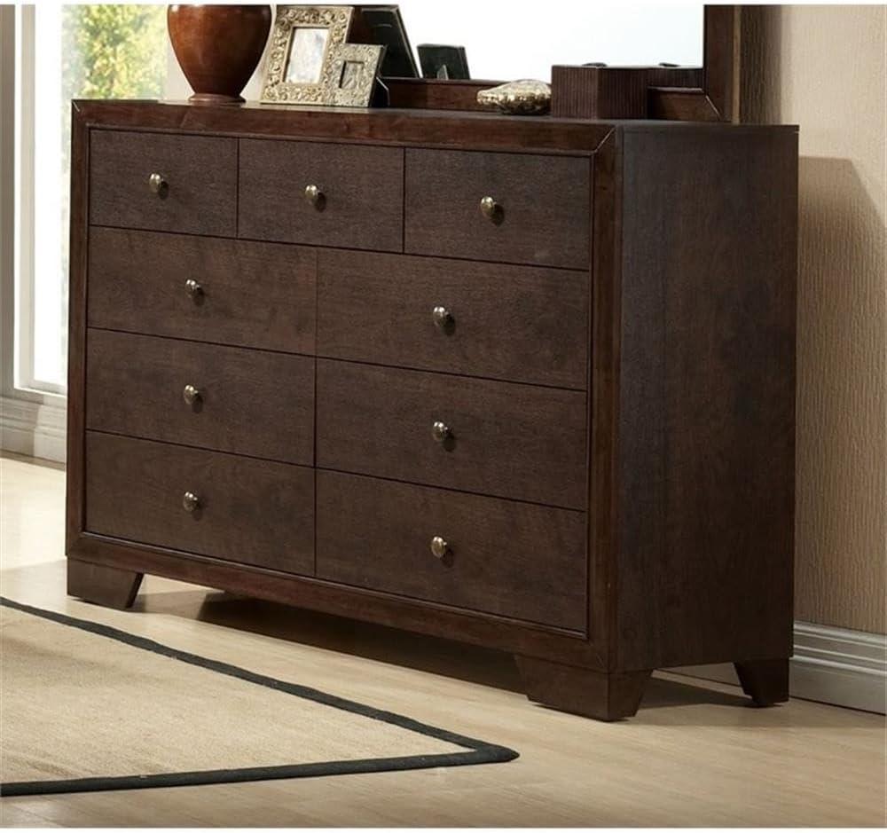 Elegant Espresso ACME Madison Dresser with Spacious Storage Compartments and Stylish Design - Enhance Your Bedroom Decor with this Sophisticated and Functional Furniture Piece by 19575