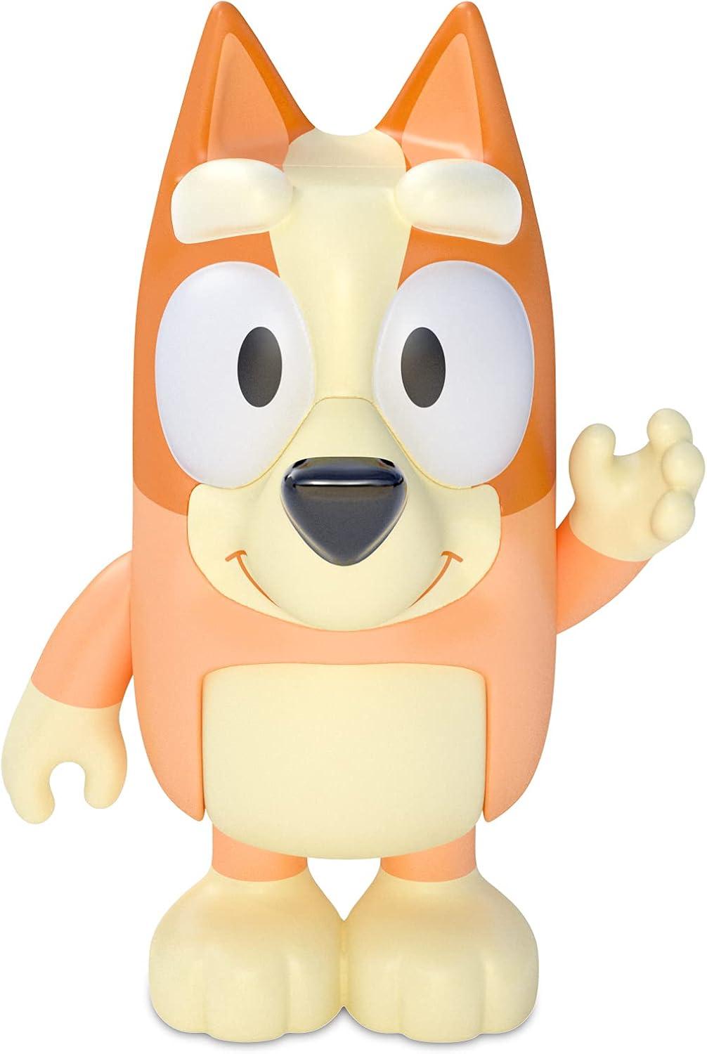 Bluey Family Figure 4-Pack, with Mum Dad Bingo Bluey, Ages 3+, Toddler Toys