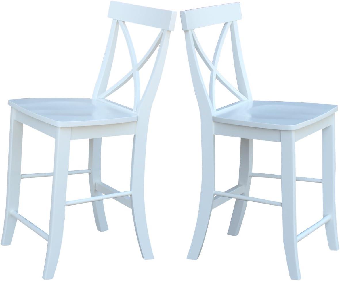 International Concepts X-Back Counter Height Stool - 24" Seat Height