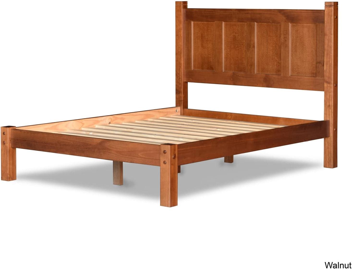 Shaker Solid Wood Panel Bed