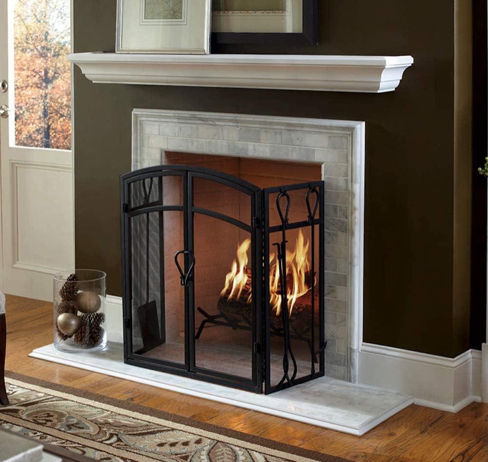 Colton 60" Chocolate Pine Floating Fireplace Mantel Shelf